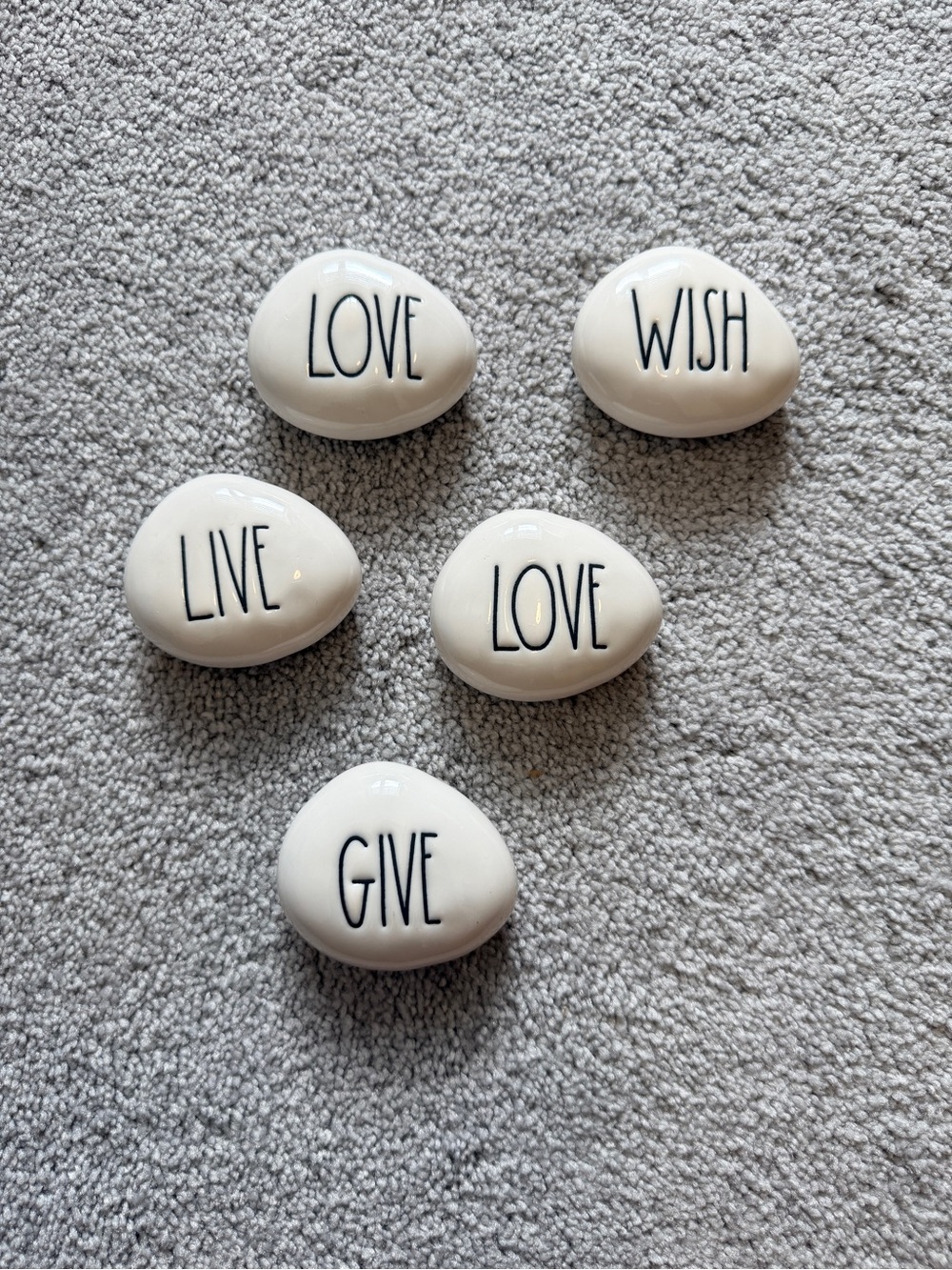 Rae Dunn Ceramic Word Stones